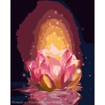 Pictura pe numere Flori 40x50 cm, Creatie Inflacarata, PDP2789