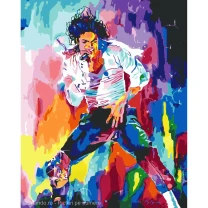Pictura pe numere Portret 50x65 cm, Regele Muzicii Pop Michael Jackson, PDP175