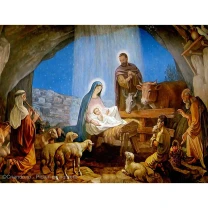 Picturi pe numere Religioase 40x50 cm Nasterea Domnului Isus Hristos 25 Decemberie PDP1490