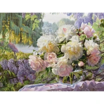 Pictura pe numere Flori, 40x50 cm, Natura, PDA714
