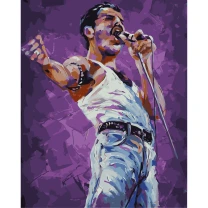 Picturi pe numere Muzica, 40x50 cm, Freddie Mercury, PDP2543