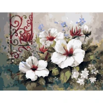 Picturi pe numere Flori, 40x50 cm, Flori Nobile, PDP2610