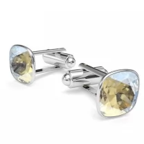 Butoni Argint 925, Butoni SWAROVSKI Brilliant Moonlight + CADOU Laveta profesionala pentru curatat bijuteriile din argint
