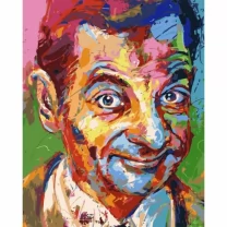Pictura pe numere Portret Mr Bean, 40x50 cm PDP1935
