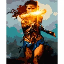 Pictura pe numere Fantasy 40x50 cm, Wonder Woman|Femeia Fantastica, PDP2674