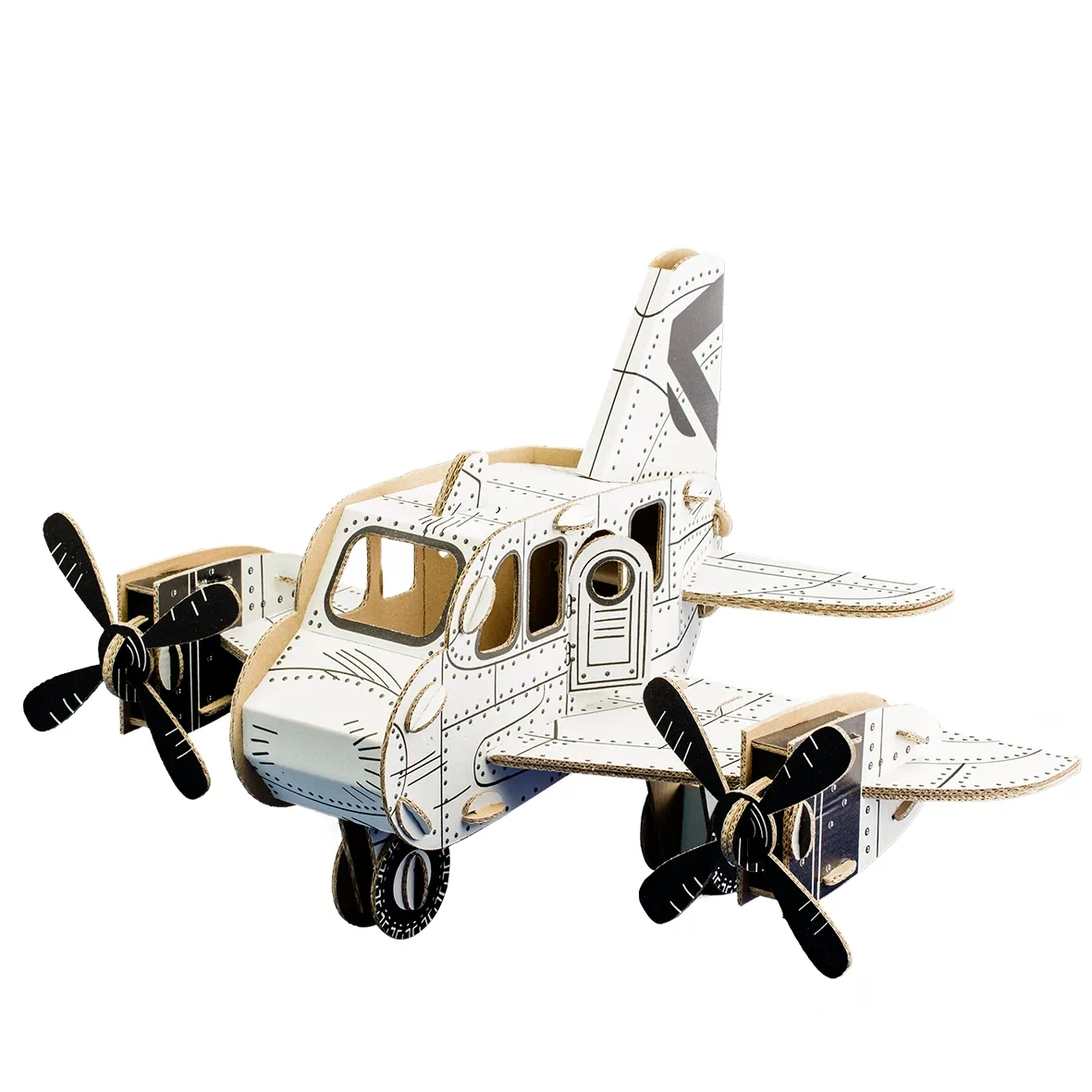 Puzzle 3D Avion M2 , construieste, coloreaza, joaca-te, 32 x 49 x 27 h cm, cod CPZ-PL6000