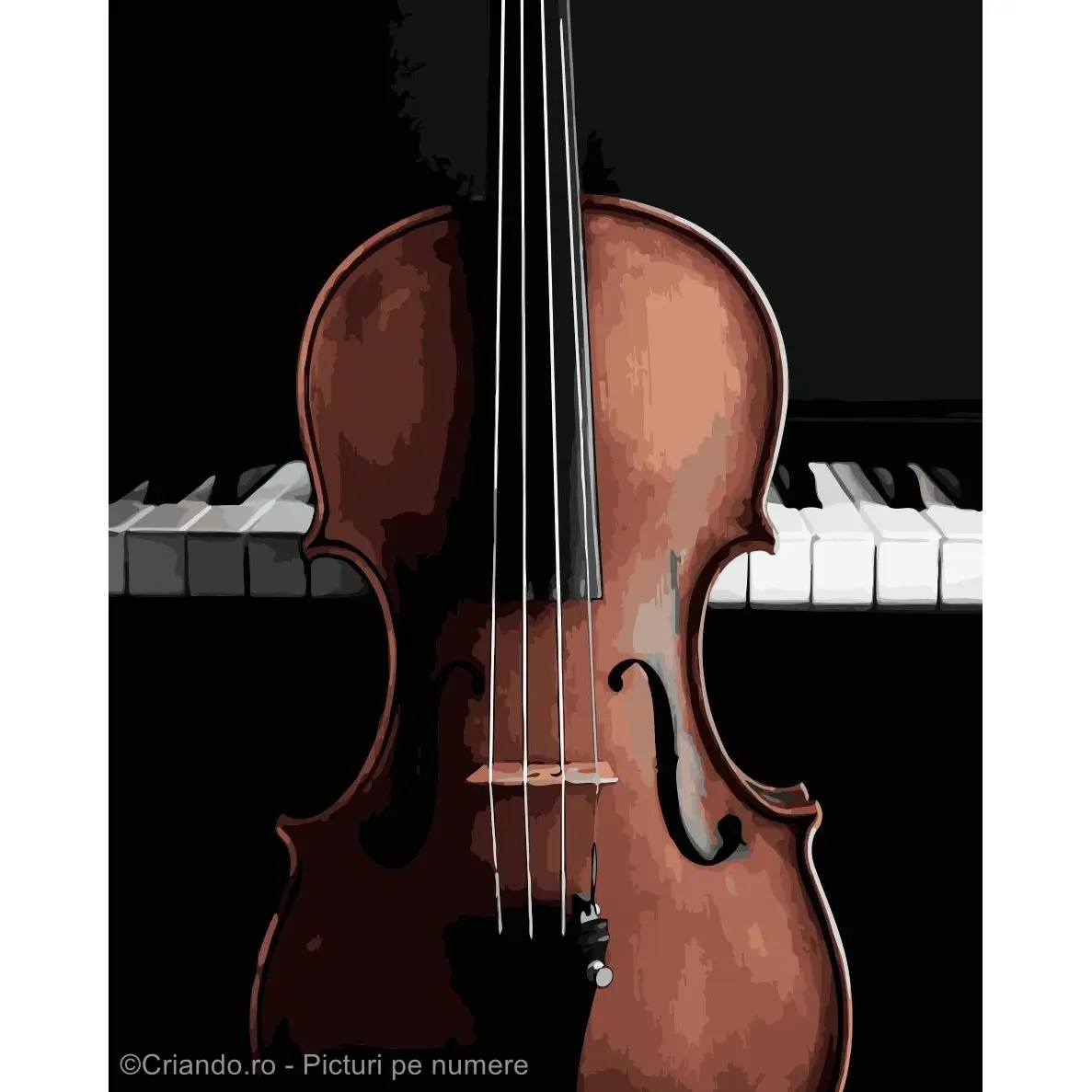Pictura pe numere Muzica 40x50 cm, Armonia Sunetelor Muzicale, PDP2401