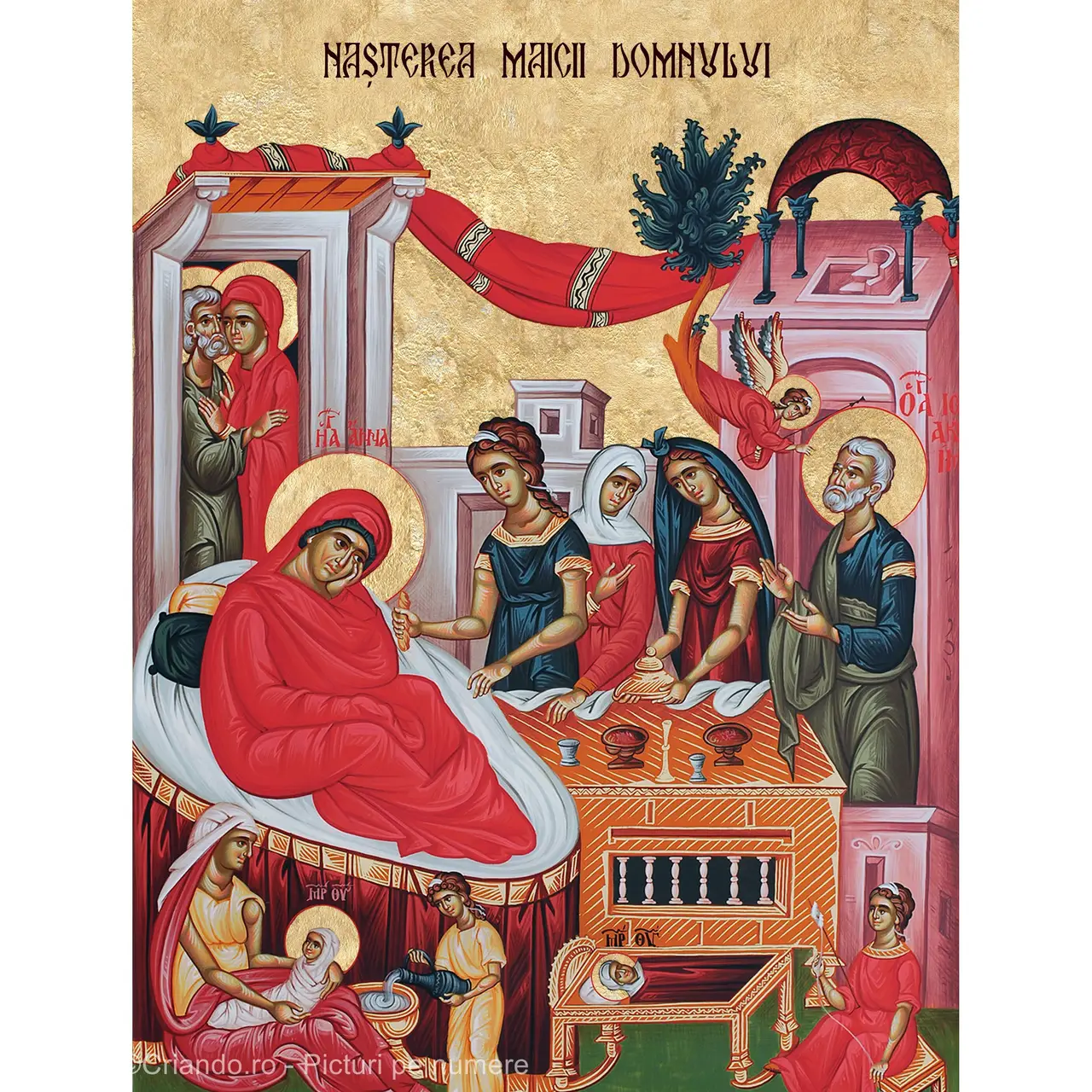 Picturi pe numere Religioase 40x50 cm Sfanta Maria Mica Sau Nasterea Maicii Domnului 8 Septembrie PDP1454