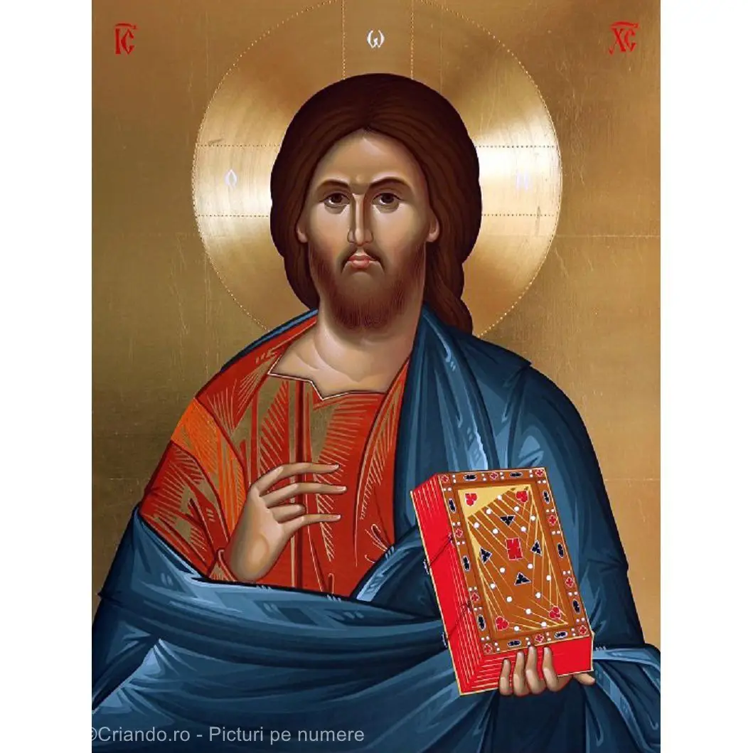 Picturi pe numere Religioase 40x50 cm Isus Hristos PDP1489