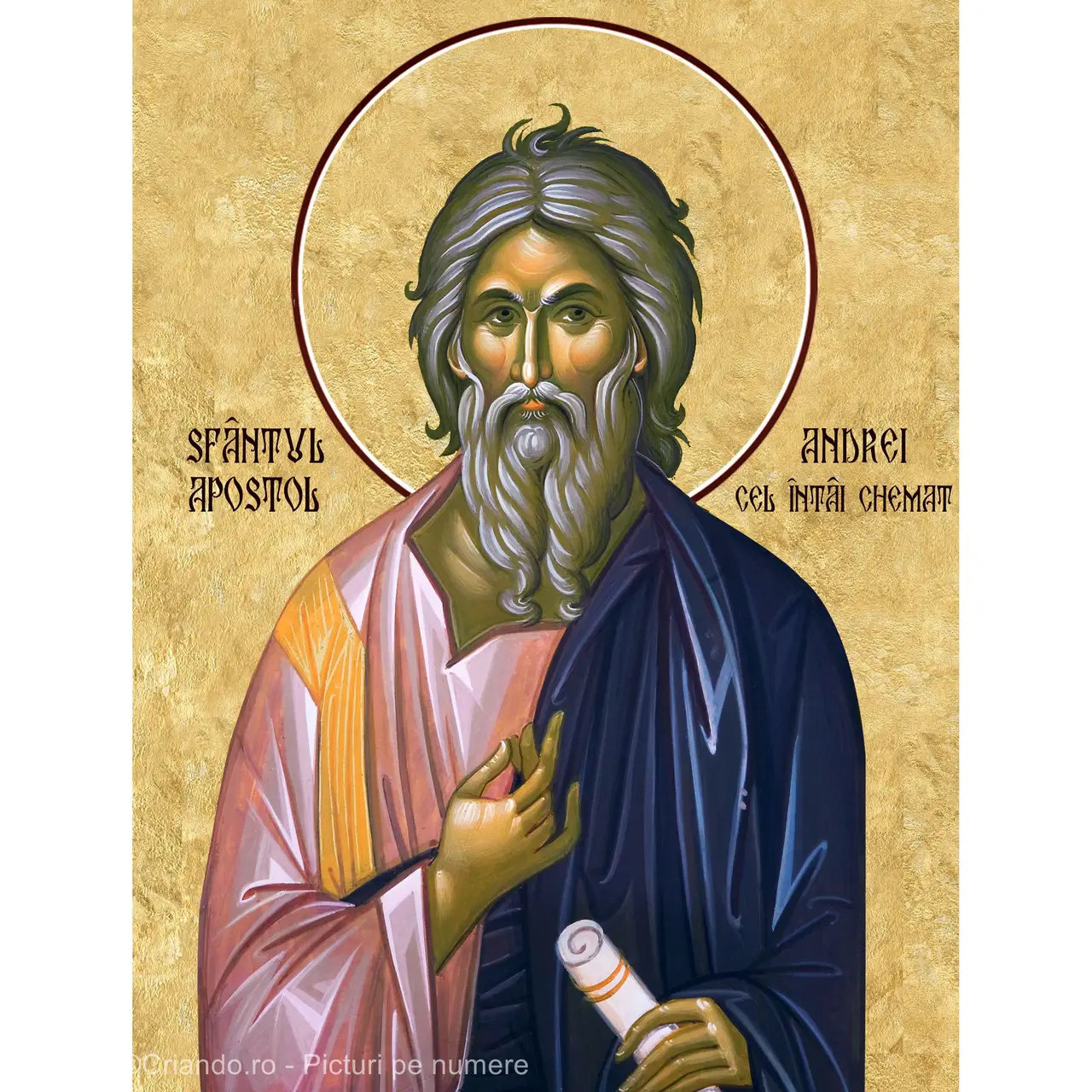 Picturi pe numere Religioase 60x75 cm Sfantul Apostol Andrei 30 Noiembrie PDP1497