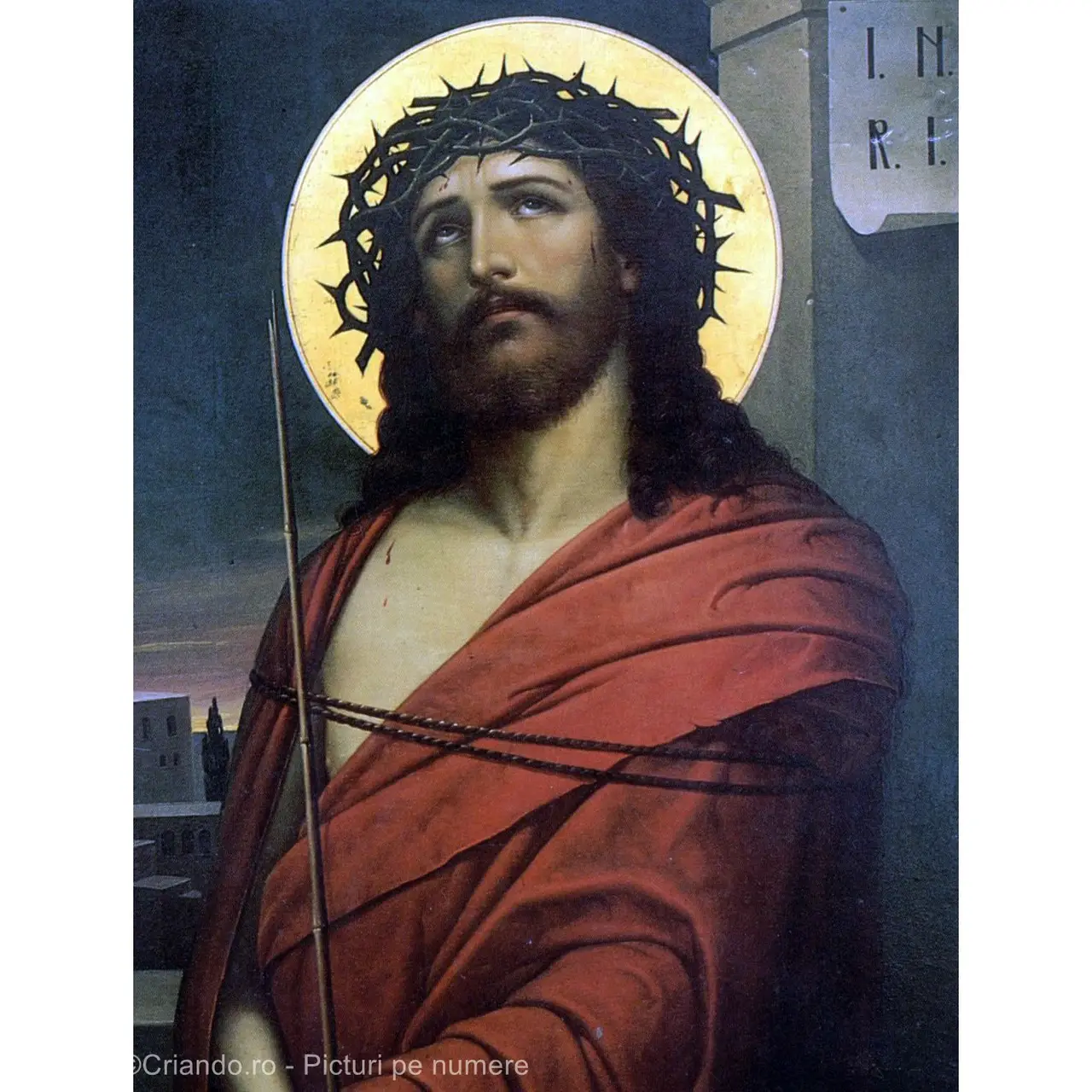 Picturi pe numere Religioase 40x50 cm Isus Hristos PDP1498