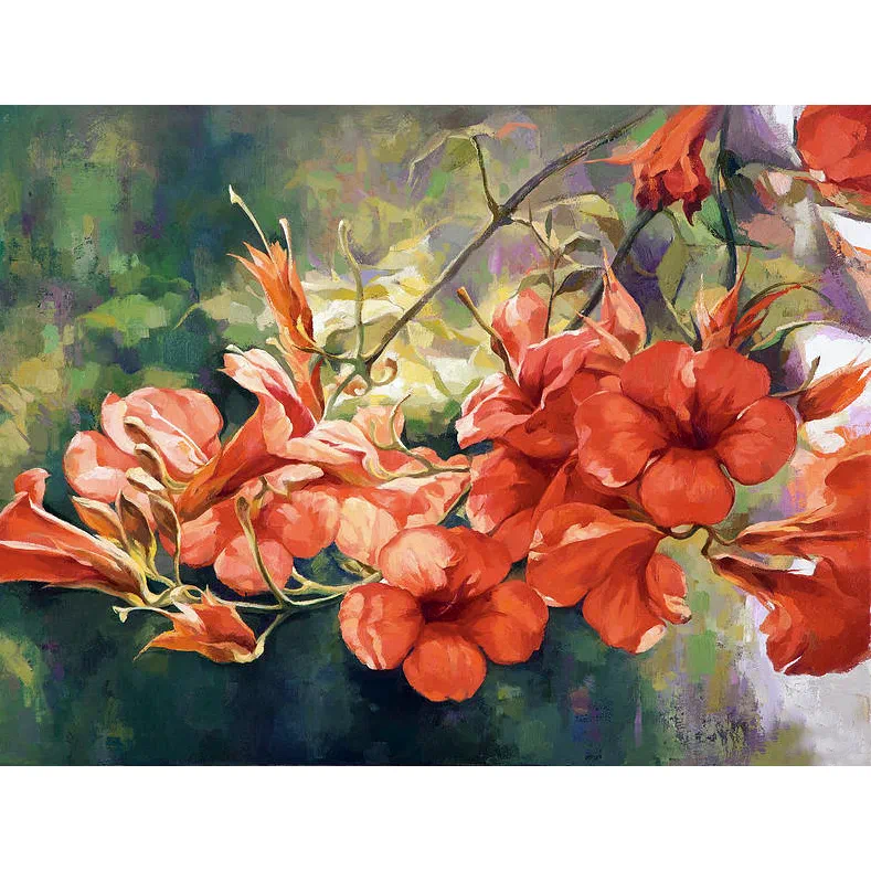 Pictura pe numere Flori, 40x50 cm, Culorile Naturii, PDP2527