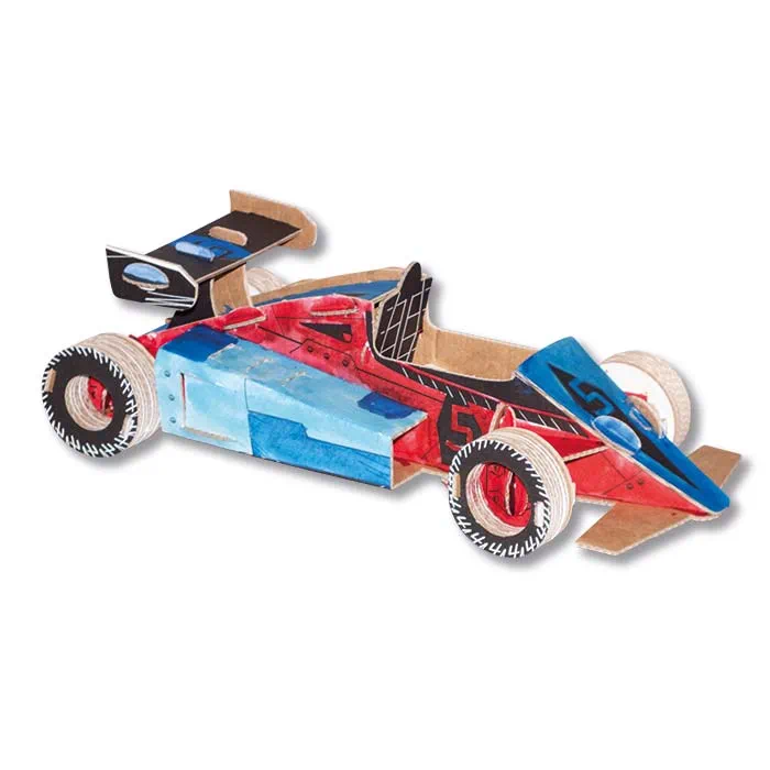 Puzzle 3D Masina de curse , construieste, coloreaza, joaca-te, 35 x 16 x 12 h cm, cod CPZ-RC6002