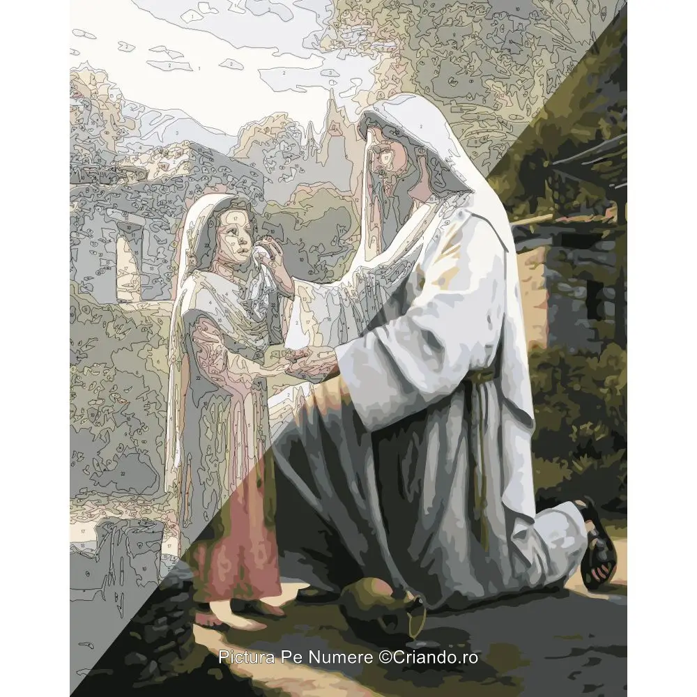 Picturi pe numere Religioase 40x50 cm Isus PDP1500