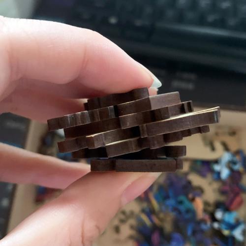 Puzzle din lemn Lup format A3 cu 187 piese + CADOU folie de lipit puzzle
